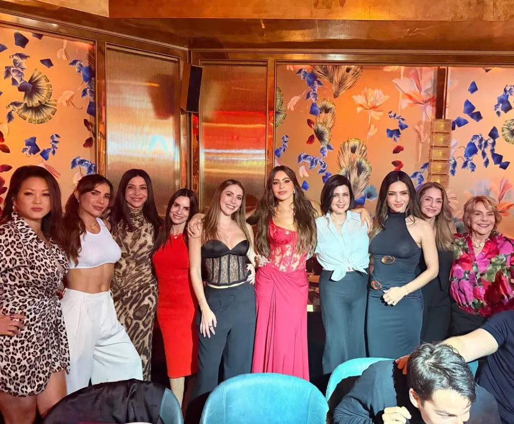 Sofia Vergara rocks plunging red dress in Miami as $1K steak dinner turns into family fiesta