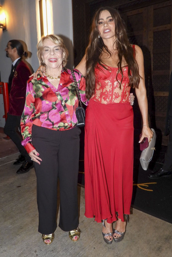 Sofia Vergara rocks plunging red dress in Miami as $1K steak dinner turns into family fiesta