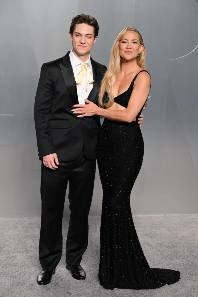 Kate Hudson&rsquo;s son Ryder, 22, towers over actress at 2026 Vanity Fair Oscars Party