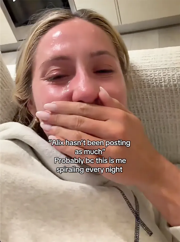 Alix Earle sobs over Taylor Swift song after seeing Braxton Berrios for first time since their breakup