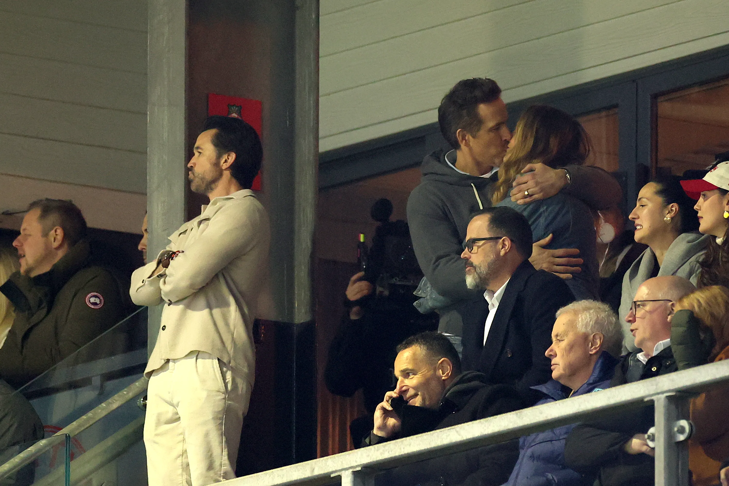 Blake Lively and Ryan Reynolds passionately kiss at Wrexham game amid her legal drama