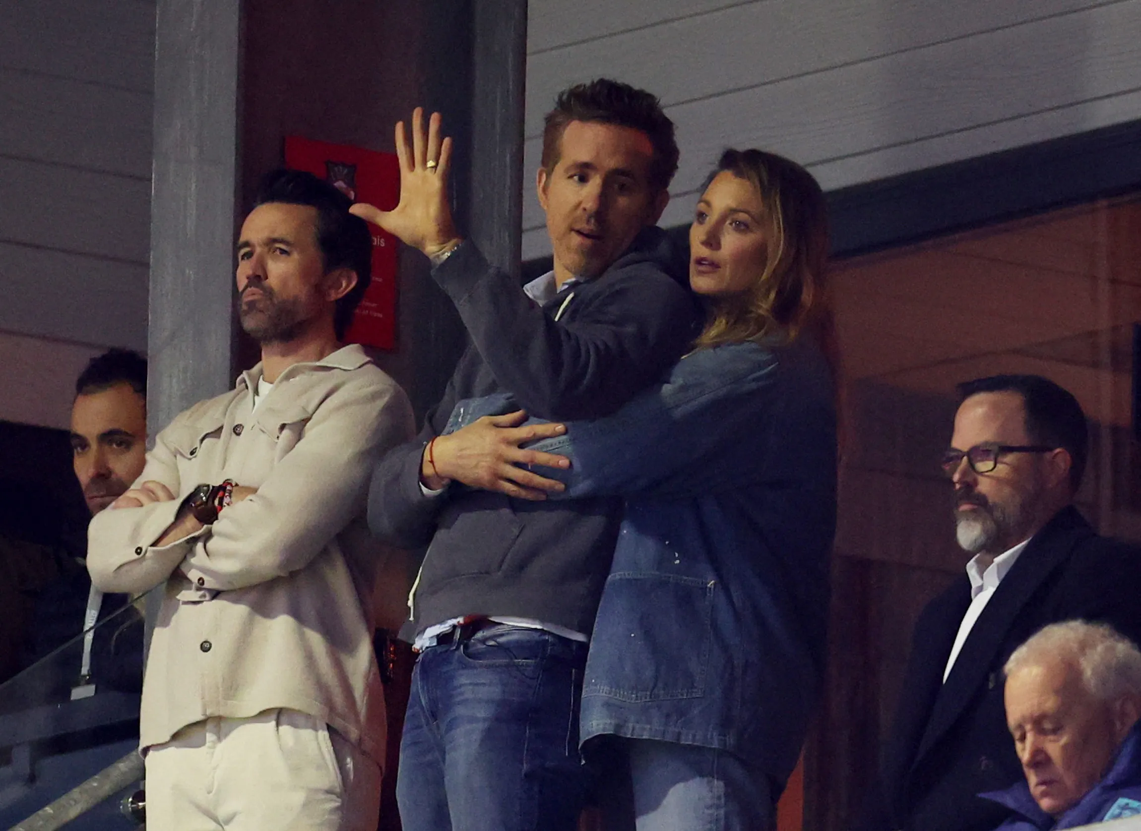 Blake Lively and Ryan Reynolds passionately kiss at Wrexham game amid her legal drama