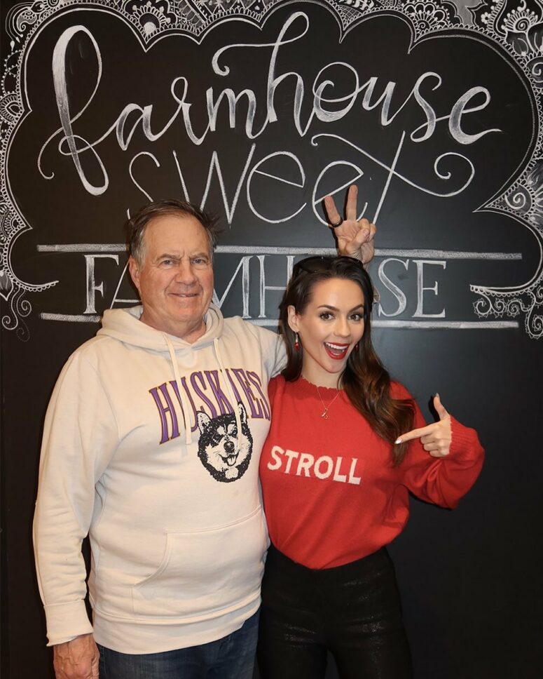 Jordon Hudson, 25, applauds much-older boyfriend Bill Belichick&rsquo;s support during cheer competition: &lsquo;Bill the WAG&rsquo;