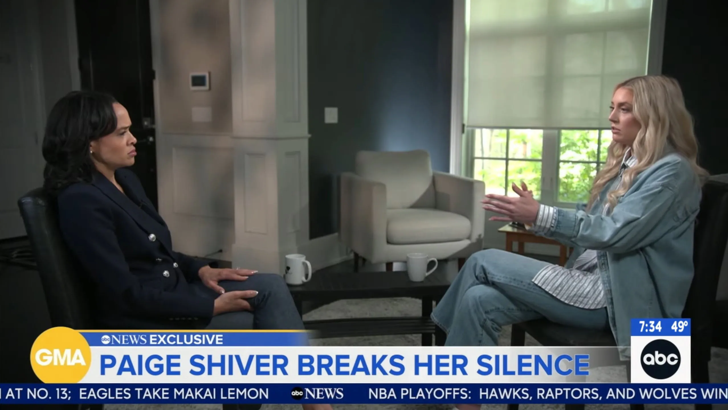 Emotional Paige Shiver claims ousted football coach Sherrone Moore got her pregnant during ugly affair
