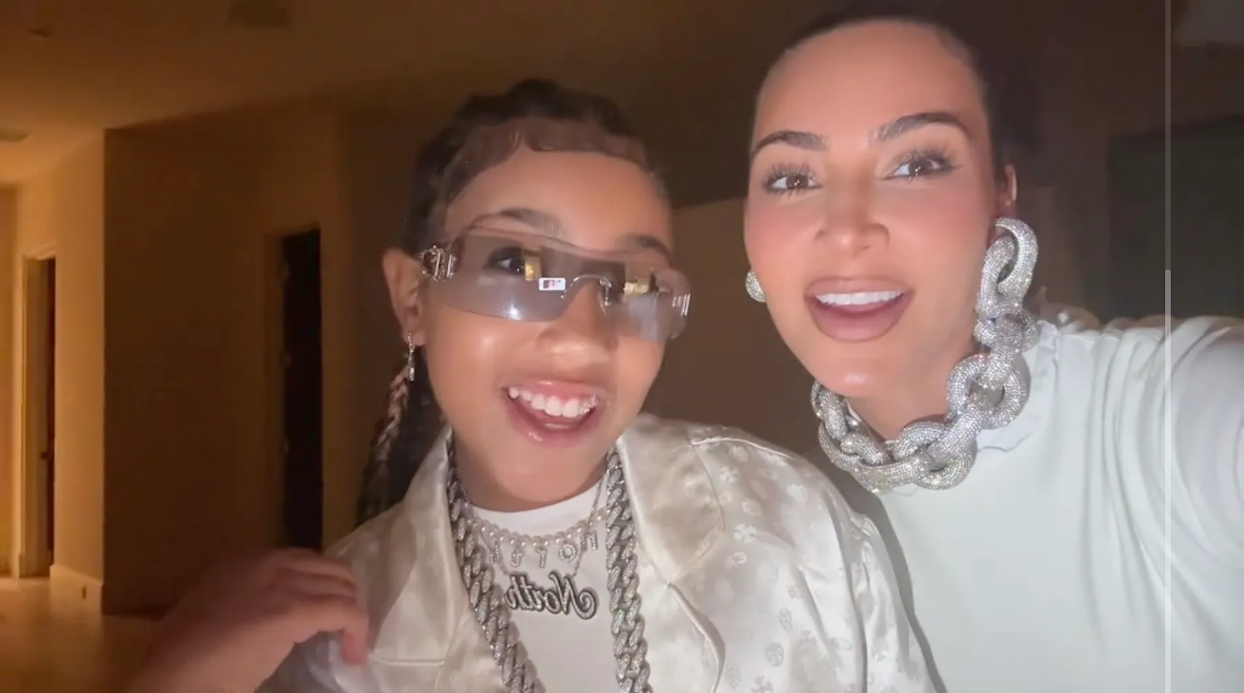 Kim Kardashian&rsquo;s daughter North West, 12, debuts under-eye piercings in eerie new music video