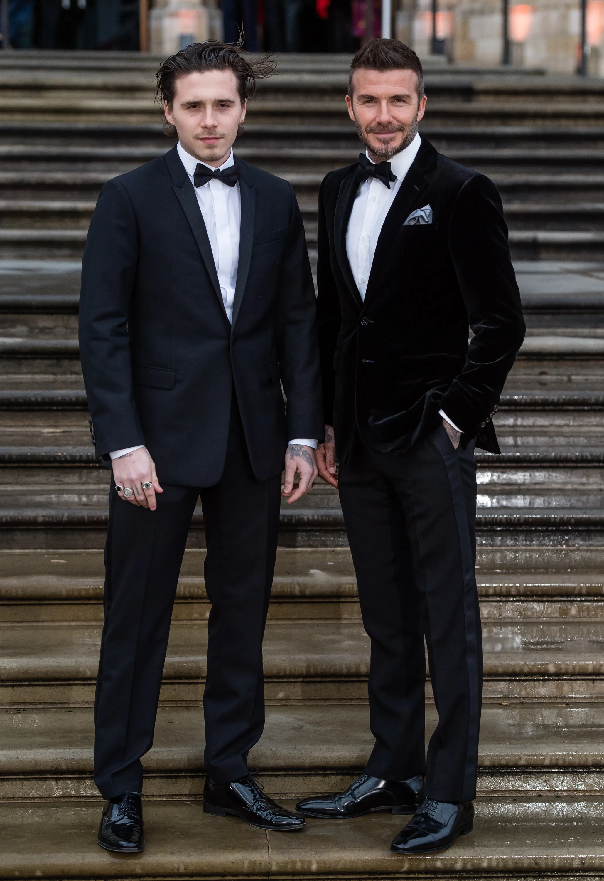 David Beckham shuts down interview question about son Brooklyn as family feud rages on