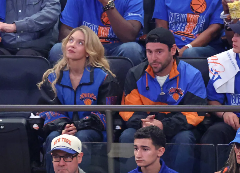 Sydney Sweeney and Scooter Braun make out in frozen yogurt shop in LA after Knicks date night