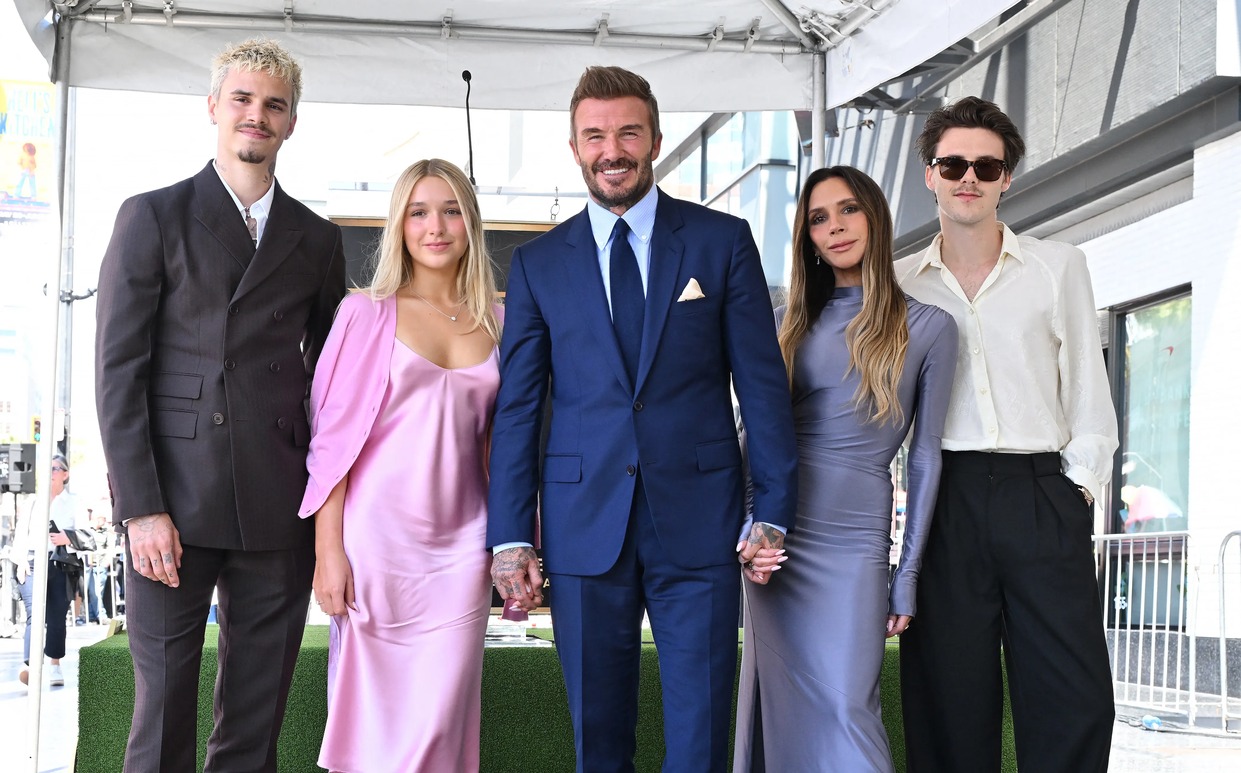 David Beckham shuts down interview question about son Brooklyn as family feud rages on