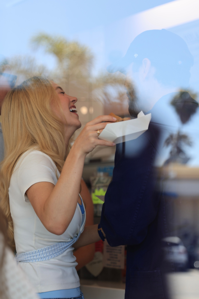 Sydney Sweeney and Scooter Braun make out in frozen yogurt shop in LA after Knicks date night